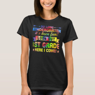 T-shirt Si Long Kindergarten 1ère année ici je viens Gradu