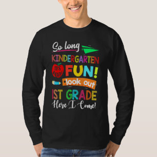 T-SHIRT SI LONG KINDERGARTEN HELLO ÉTUDIANT ÉTÉ