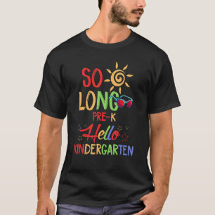 T-shirt Si Long Pré K Bonjour maternelle Retour À L'École