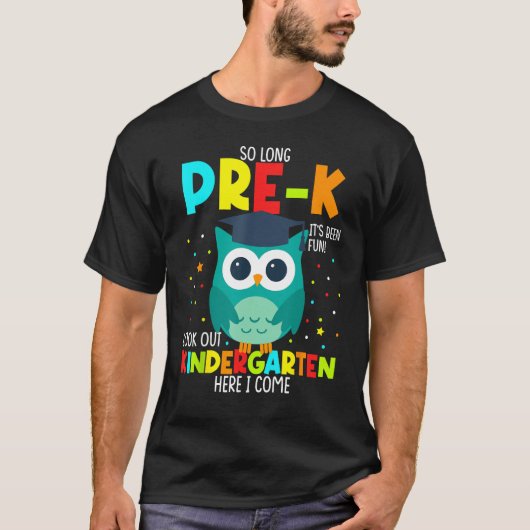 T-shirt Si Longtemps Pré-k C'Était Amusant Regardez La Mat (Devant)