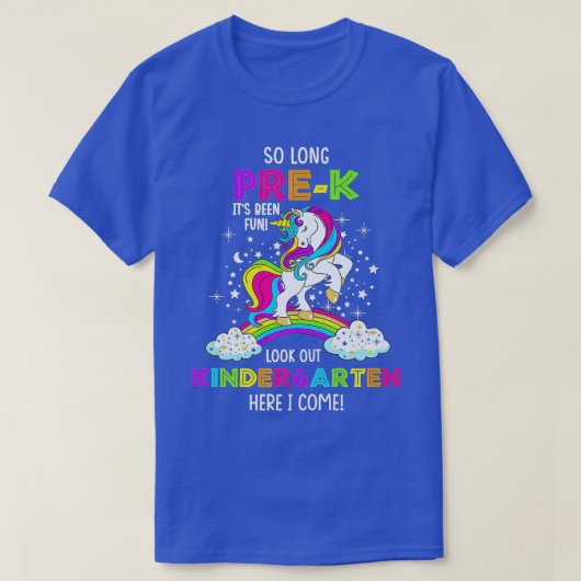 T-shirt Si Longtemps PréK jardin d'enfants ici je viens Un (Design devant)