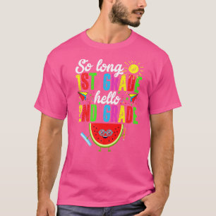 T-shirt Si longue 1ère année Bonjour 2e année Retour à l'é