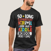 T-shirt Si Longue École Primaire Regardez Middle School H (Devant)