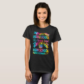 T-shirt Si Longue École Secondaire Regardez Le Lycée Ici (Devant entier)