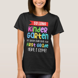 T-shirt Si Longue Maternelle Ici Je Viens 1 Année Enfants