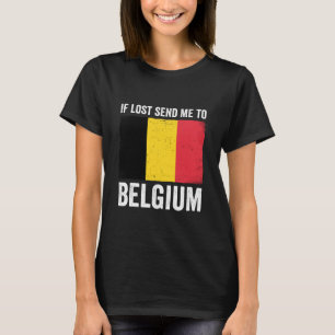 T-shirt Si perdu envoyez-moi en Belgique