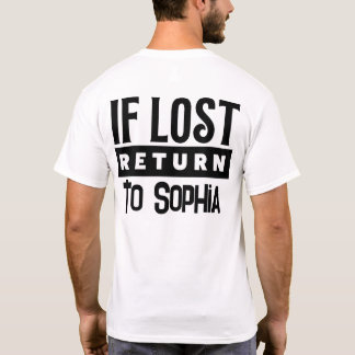 T-shirt Si Perdu Retour à Correspondance de couple Je suis