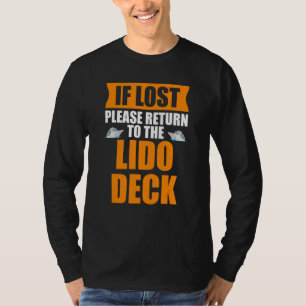 T-shirt Si perdu, veuillez retourner à la tenue 1 du pont