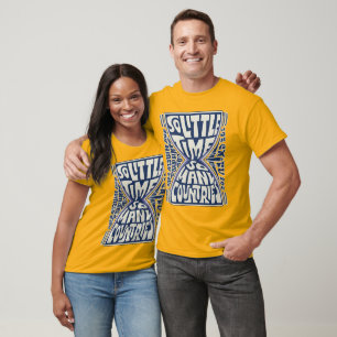 T-shirt Si Peu De Temps, Tant De Pays" - Psychédélique
