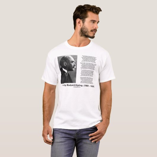 T-shirt "Si" poème par Rudyard Kipling (Devant entier)