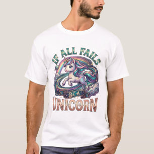 T-shirt Si tout échoue, soyez une licorne scintillante de