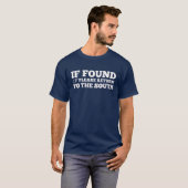 T-shirt Si trouvé, revenez svp aux sud (Devant entier)