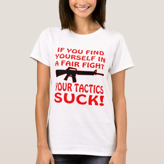 T-shirt Si trouvez-vous dans un combat juste votre (Devant)