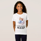 T-Shirt Si tu m'aimes Sleeping Kitty (Devant entier)