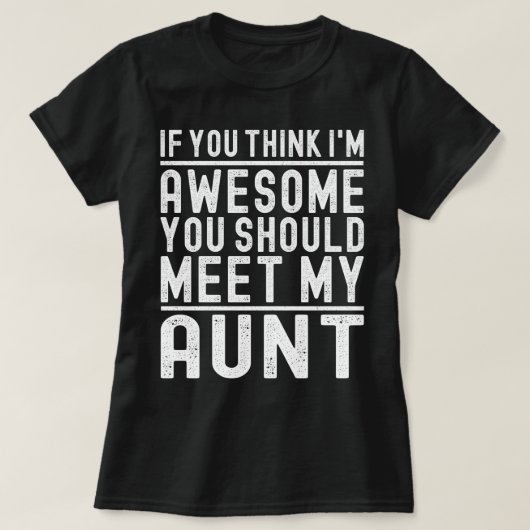 T-shirt Si tu penses que je suis génial, tu devrais rencon (Design devant)