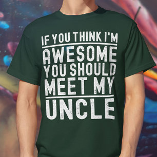 T-shirt Si tu penses que je suis génial, tu devrais rencon