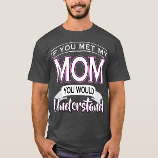T-shirt Si Tu Rencontrais Ma Mère, Tu Comprendrais