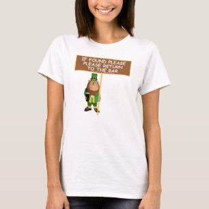 T-shirt Si veuillez trouver retour à l'Irlandais de barre