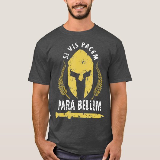 T-shirt Si Vis Pacem Para Bellum Histoire de la Grèce Vint (Devant)