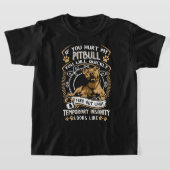 T-shirt Si Vous Avez Blessé Mon Pitbull, Vous Serez Rapide (Poser)