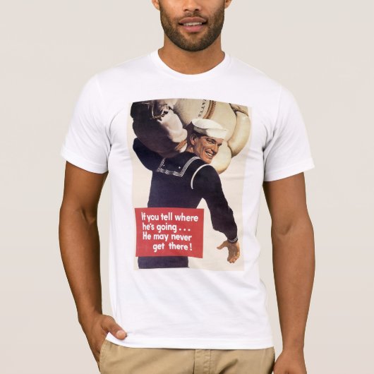 T-shirt Si vous dites où il va (Devant)