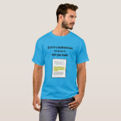 T-shirt Si vous êtes un mathématicien ondule vos mains (Devant entier)