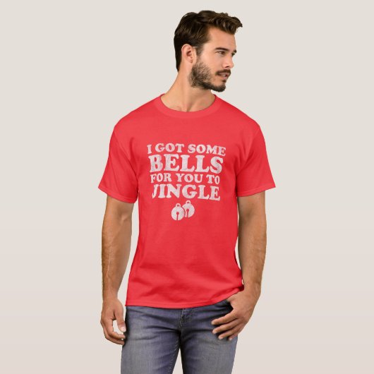 T-shirt Si Vous Jingle Mes cloches Drôle Mauvais Noël Swea (Devant entier)