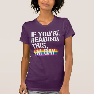 T-shirt Si vous lisez ceci, je suis gay