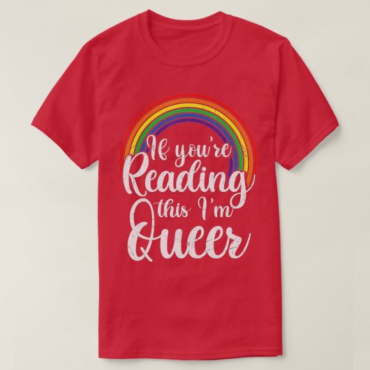 T-shirt Si Vous Lisez Cet Im Lesbienne gay LGBTQ Gay P (Design devant)
