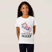T-Shirt Si vous m'aimez Sleeping Kitty (Devant entier)