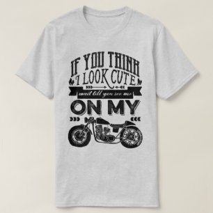 T-shirt Si vous me pensez semblez la typographie mignonne