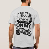 T-shirt Si vous me pensez semblez la typographie mignonne (Dos)