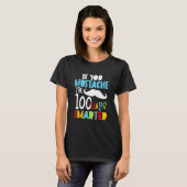 T-shirt Si vous Moustache, je suis 100 Jours plus intellig (Devant entier)