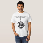 T-shirt Si vous n'aimez pas mes pommes, ne secouez pas mon (Devant entier)