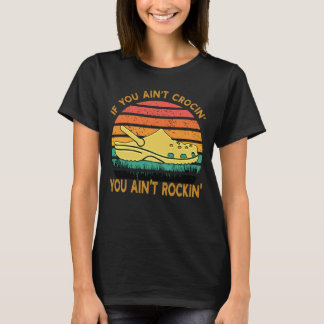 T-shirt Si vous ne croquez pas, vous ne rockez pas Crocs D