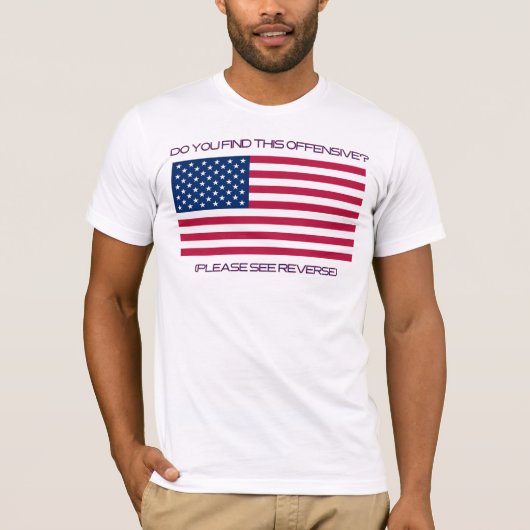 T-shirt Si vous ne l'aimez pas, partez ! (Devant)