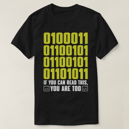 T-shirt si vous pouvez lire ce codage IT Specialists Funny (Design devant)