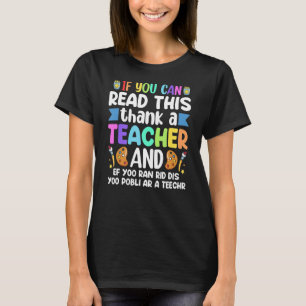 T-shirt Si Vous Pouvez Lire Ce Remerciement Apprentissage 