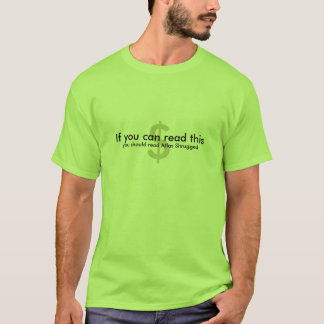 T-shirt Si vous pouvez lire ceci, l'atlas a gesticulé le