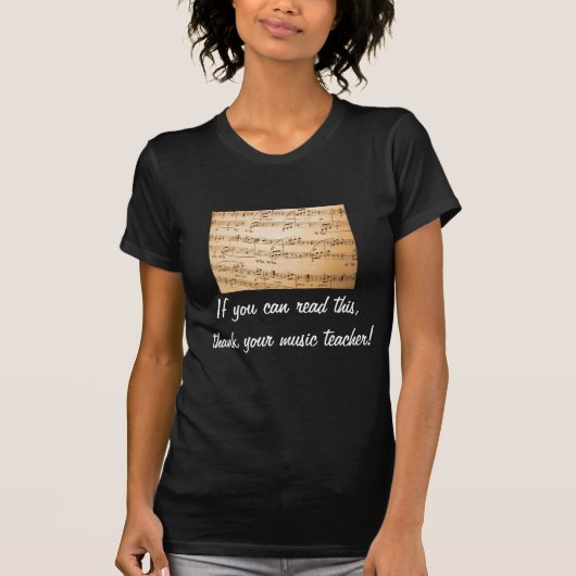 T-shirt Si vous pouvez lire ceci, remerciez votre (Devant)