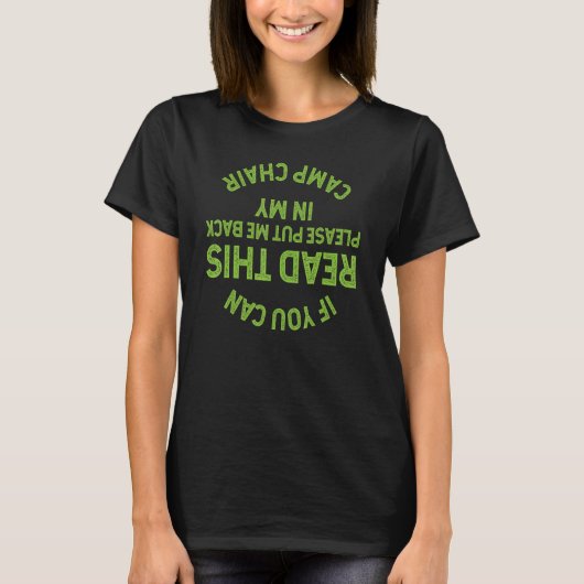 T-SHIRT SI VOUS POUVEZ LIRE CECI S'IL VOUS PLAÎT ME REMETT (Devant)