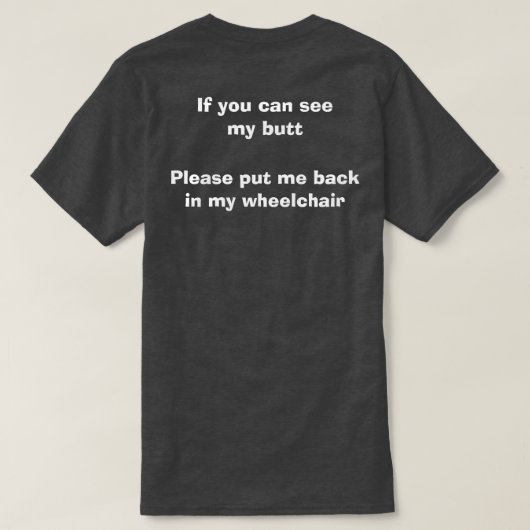 T-shirt Si vous pouvez voir mon bout - citation drôle de (Design dos)