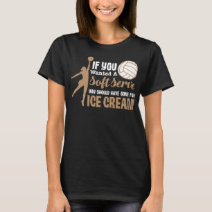 T-shirt Si Vous Recherché Un Soft Servez Funny Girls Volle