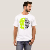 T-shirt Si Vous Voulez Un Serve Douce Allez Obtenir Crème  (Devant entier)