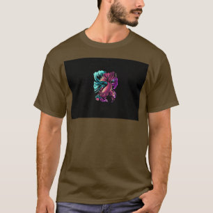 T-shirt Siamais combattant le poisson