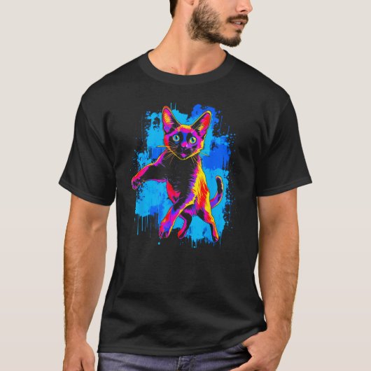 T-shirt Siamese Cat (Devant)