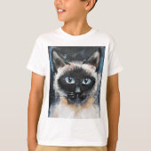 T-shirt Siamese cat (Devant)