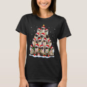 T-shirt Siamese Cat Christmas Tree Lights Xmas Catmas Cat (Devant)