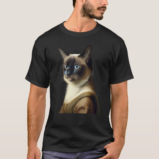 T-shirt Siamese Cat Funny Masterpiece (Devant)