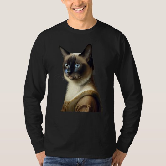 T-shirt Siamese Cat Funny Masterpiece (Devant)
